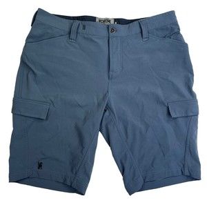 Chrome Industries Men's Cycling Cargo Shorts Size 38 Indigo Stretch 11" Slim Fit